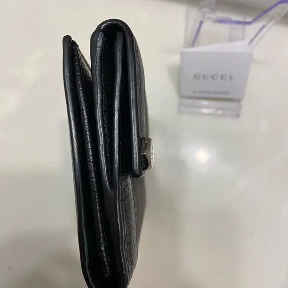 Authentic!!Gucci long Wallet Monogram black Luxury - Picture 12 of 13